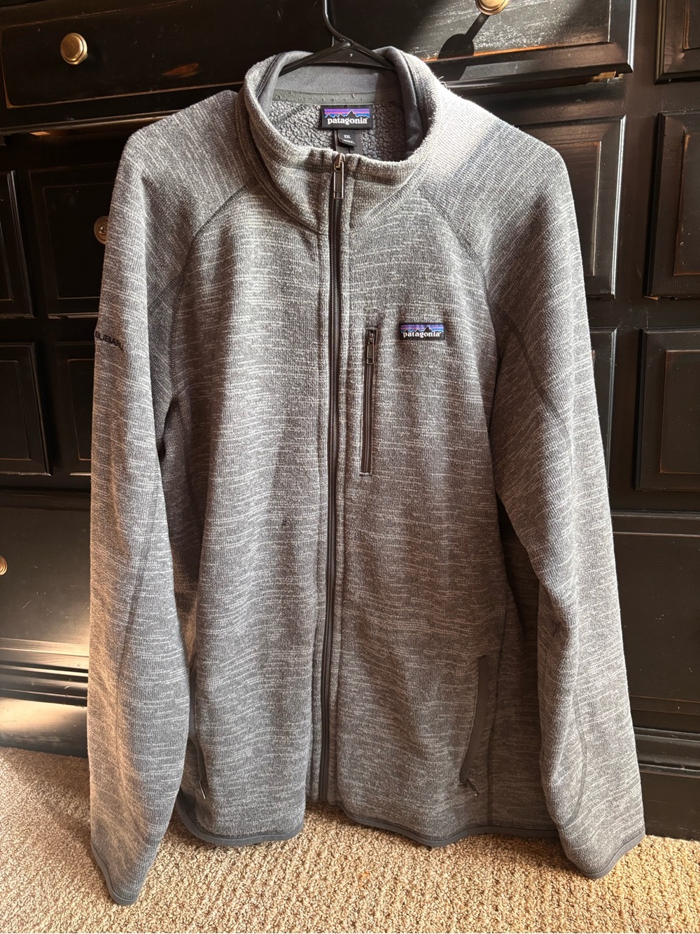 Patagonia Men’s Heather Gray Full-Zip Fleece Jacket